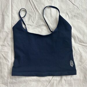 Free People Movement Navy Blue Tighten Up Tank Top - M/L